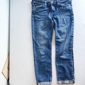 AG roll up women’s blue jeans